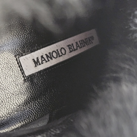 Manolo Blahnik - Nestanu Suede Booties 105 (37/7) - Picture 4 of 6